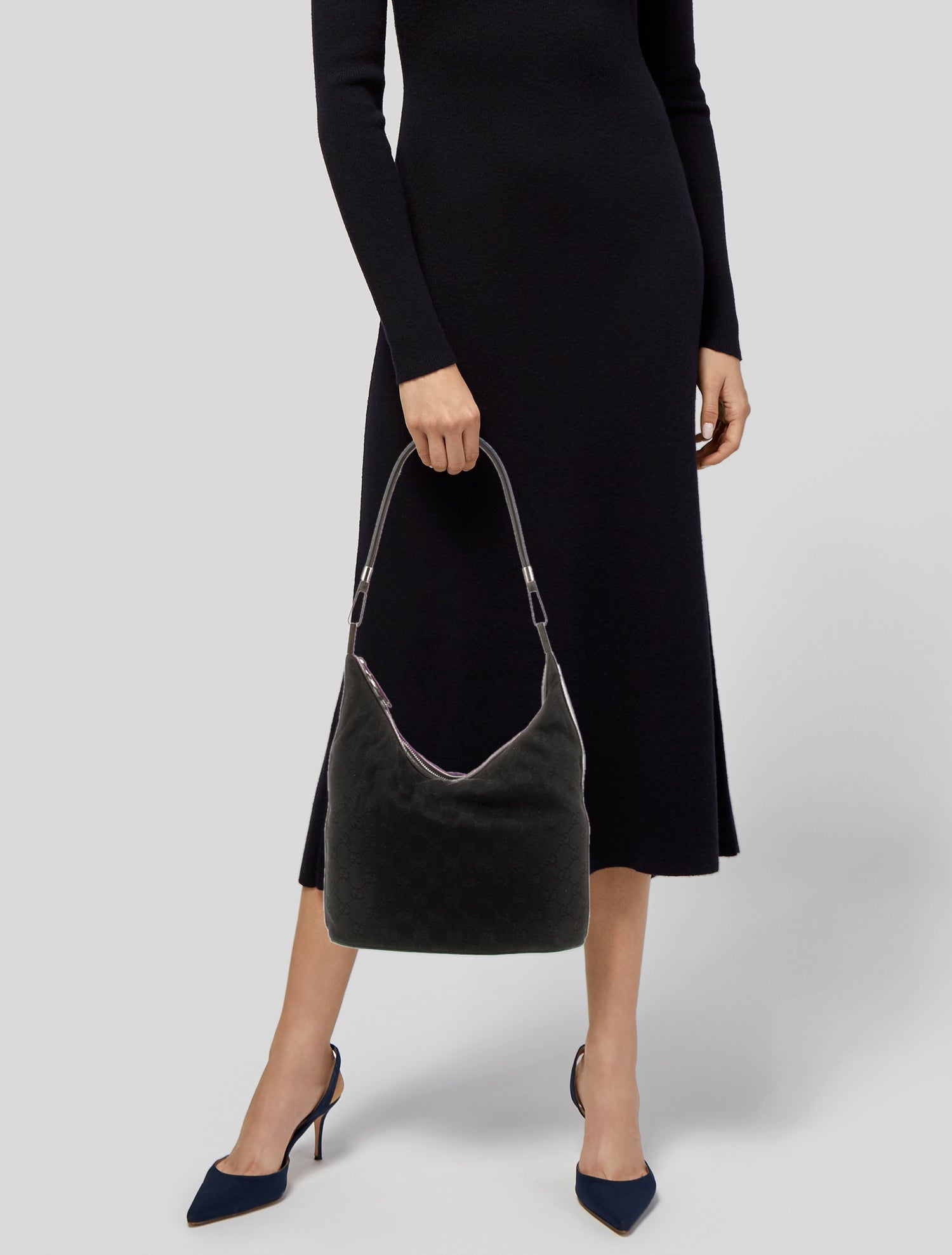 Gucci GG Canvas Shoulder Bag Vintage