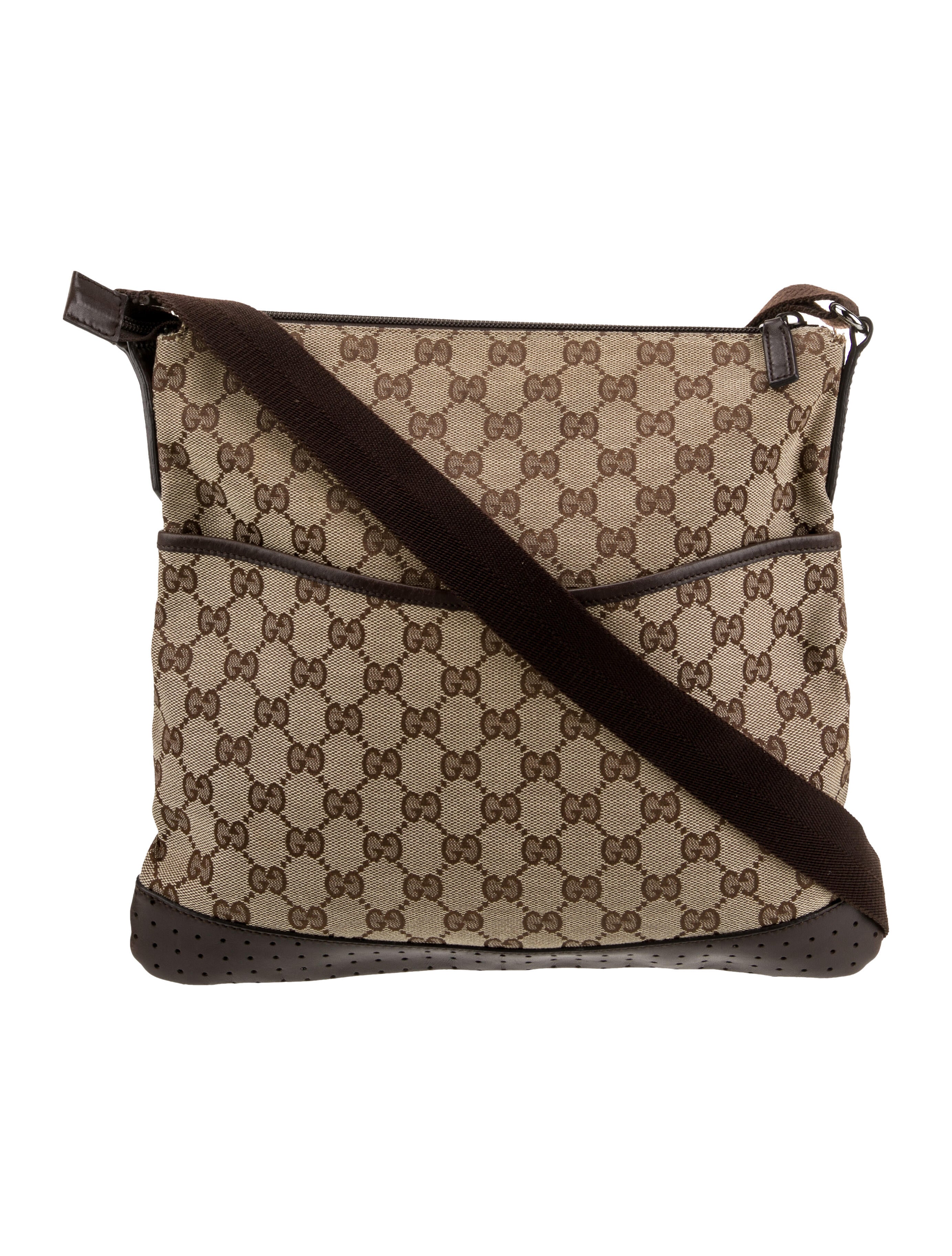 Gucci GG Canvas Messenger Bag Vintage