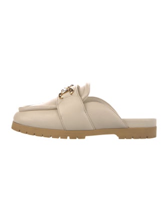 Gucci Horsebit Accent Leather Mules