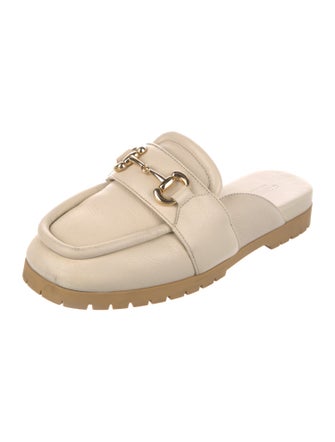 Gucci Horsebit Accent Leather Mules