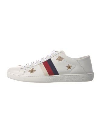 Gucci Sylvie Web Accent Leather Sneakers
