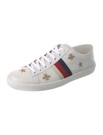 Gucci Sylvie Web Accent Leather Sneakers
