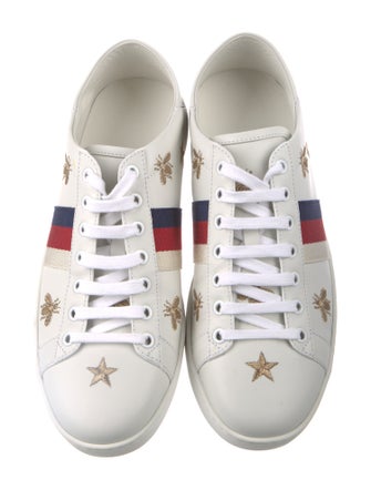 Gucci Sylvie Web Accent Leather Sneakers