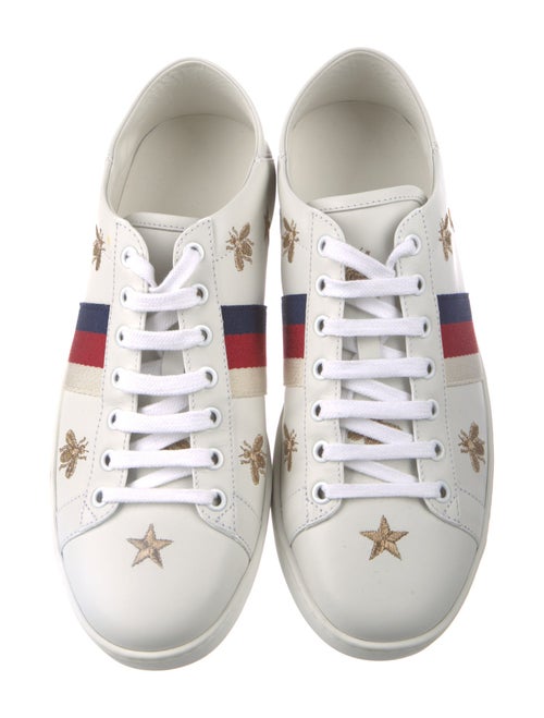 Gucci Sylvie Web Accent Leather Sneakers