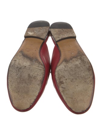 Gucci Horsebit Accent Leather Mules