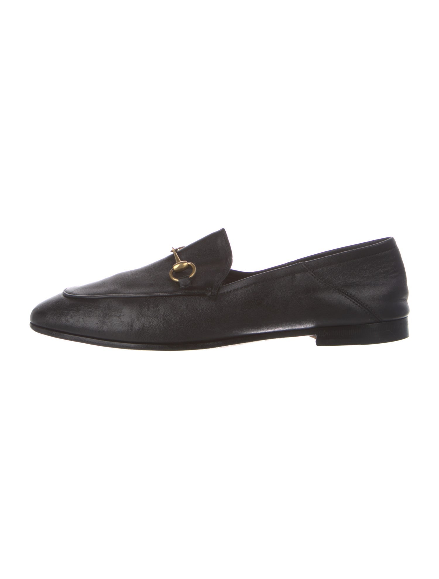 Gucci Horsebit Accent Leather Loafers
