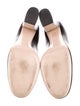 Gucci Faux Pearl Accents Leather D'Orsay Pumps