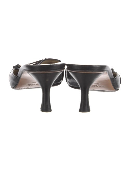 Gucci Horsebit Accent Leather Mules