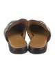 Gucci Horsebit Accent Leather Slippers