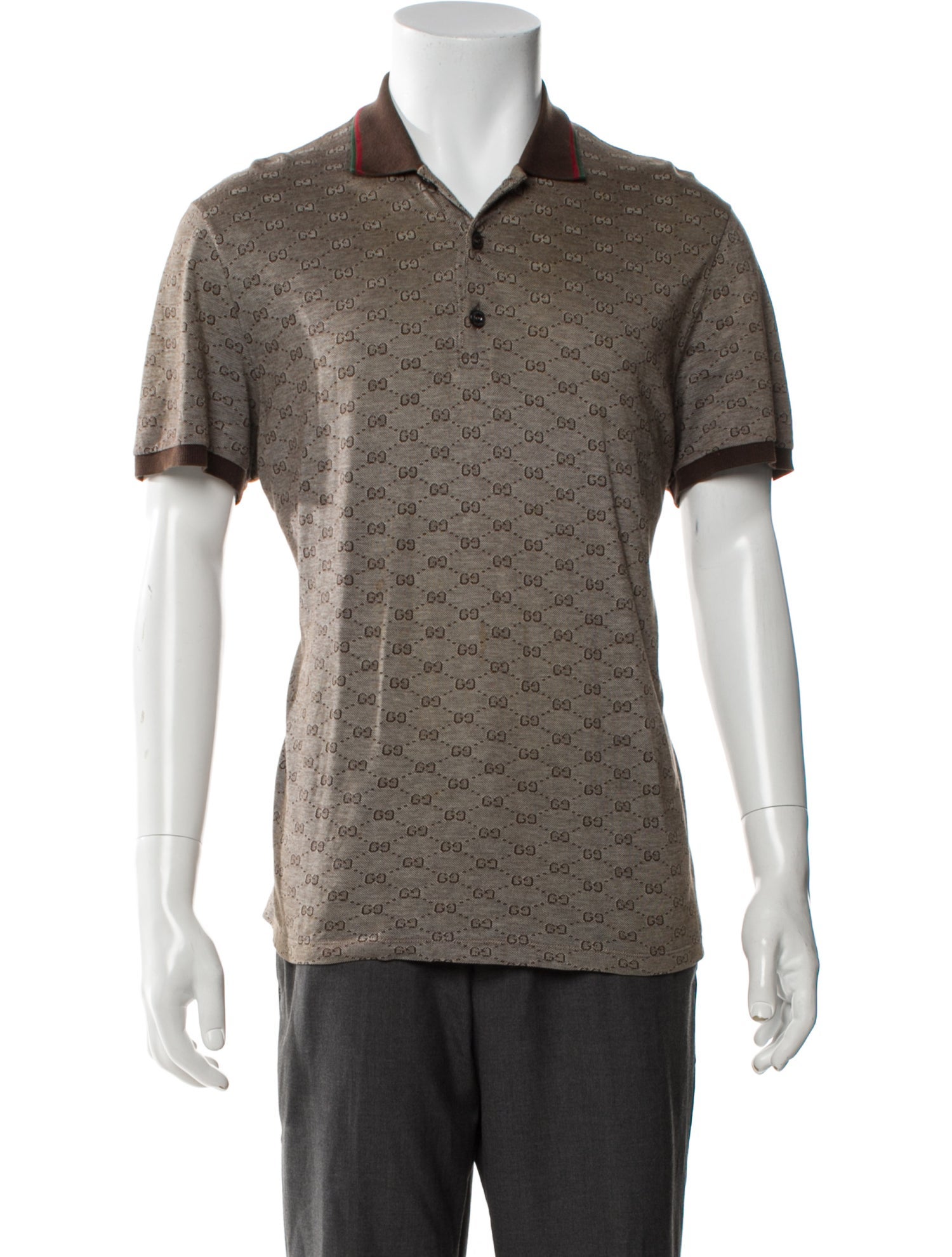 Gucci Vintage GG Logo Polo Shirt