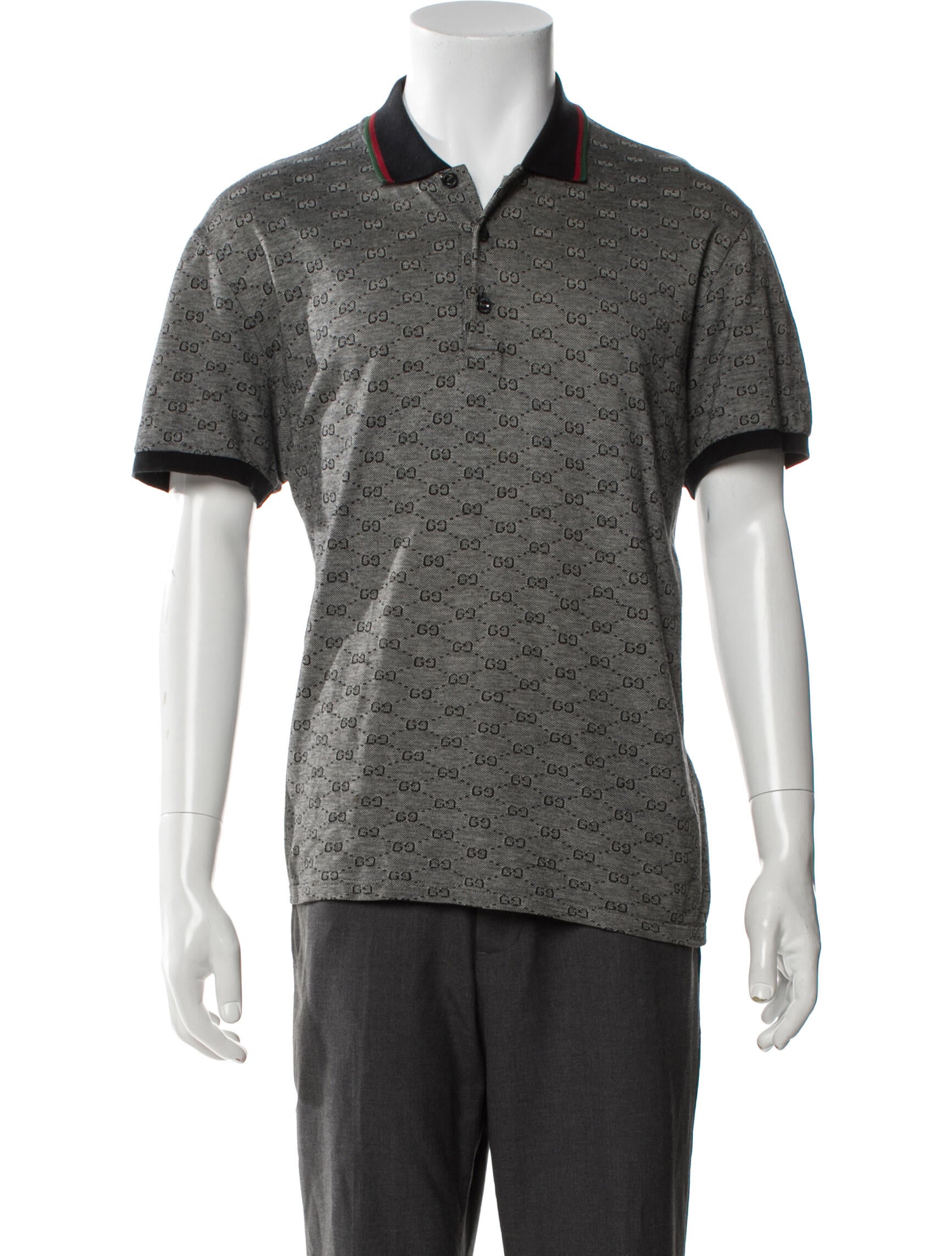 Gucci Vintage GG Logo Polo Shirt