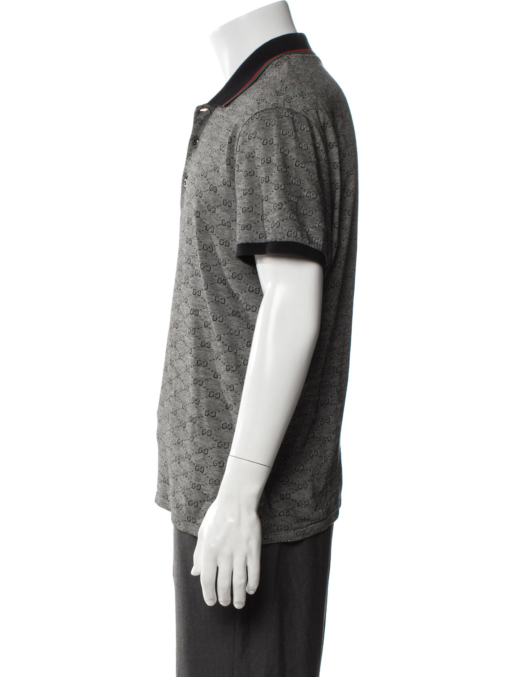 Gucci Vintage GG Logo Polo Shirt