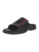 Gucci Web Accent Leather Slides