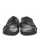 Gucci Web Accent Leather Slides