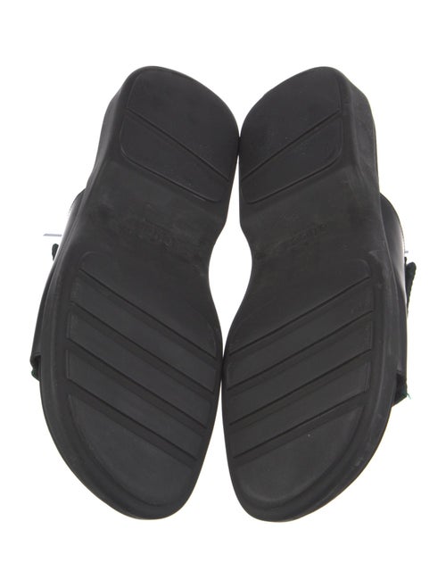 Gucci Web Accent Leather Slides