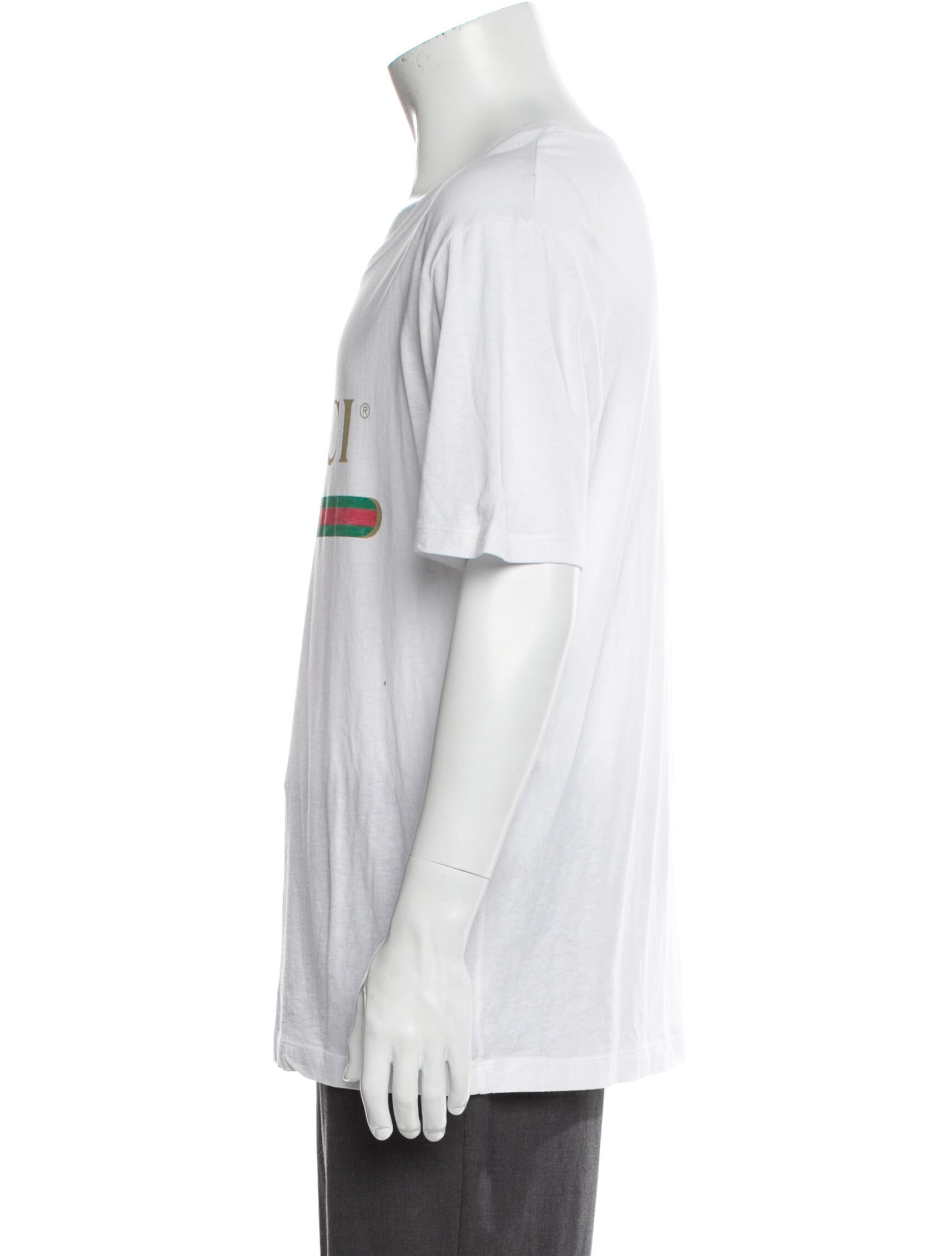 Gucci Web Accent Scoop Neck T-Shirt