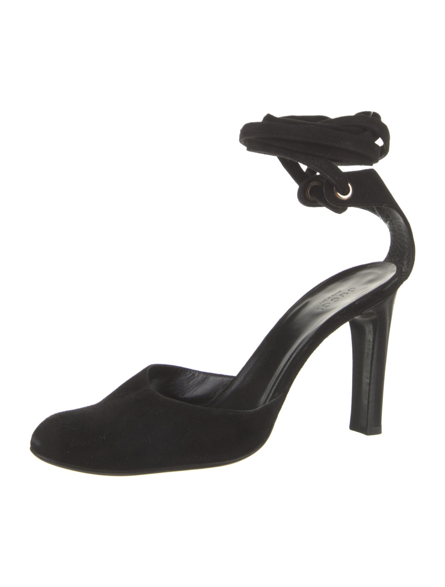 Gucci Suede D'Orsay Pumps