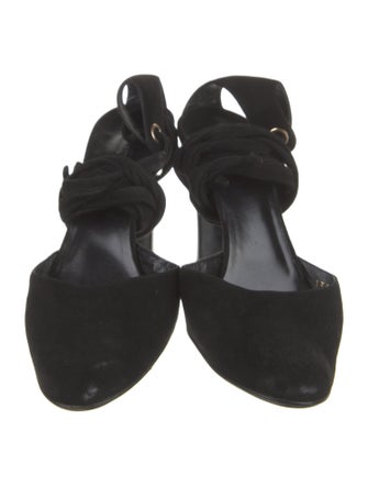 Gucci Suede D'Orsay Pumps