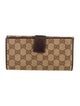 Gucci GG Canvas Continental Wallet GG Canvas Continental Wallet