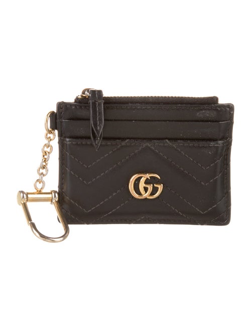 Gucci GG Marmont Keychain Wallet Double G Logo Wallet
