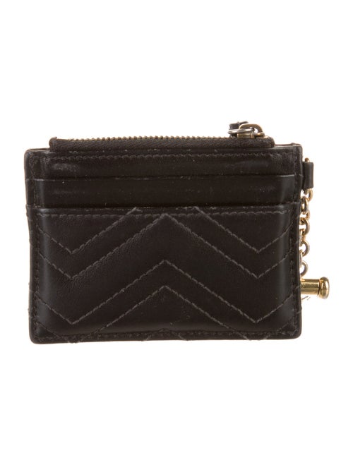 Gucci GG Marmont Keychain Wallet Double G Logo Wallet