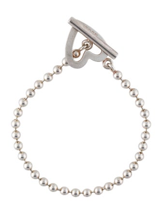 Gucci Heart Toggle Ball Link Bracelet