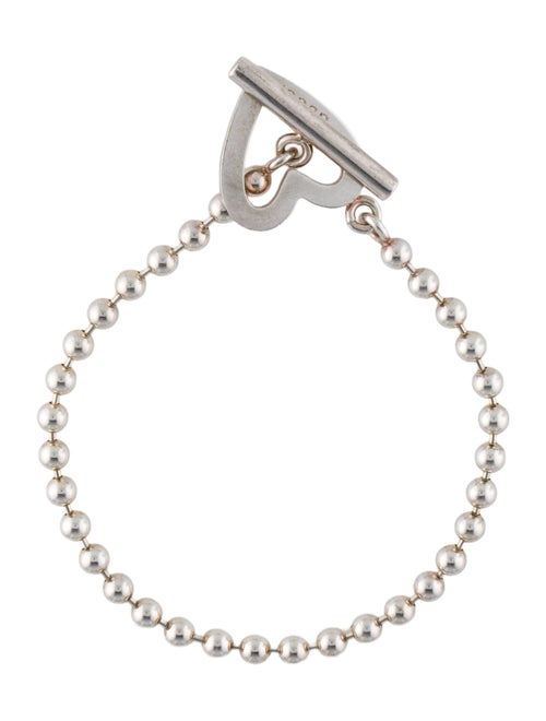 Gucci Heart Toggle Ball Link Bracelet