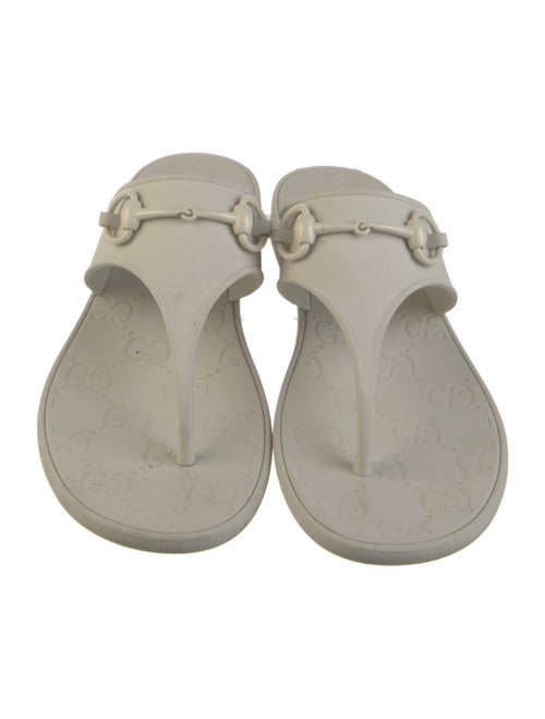 Gucci Horsebit Accent Rubber Slides