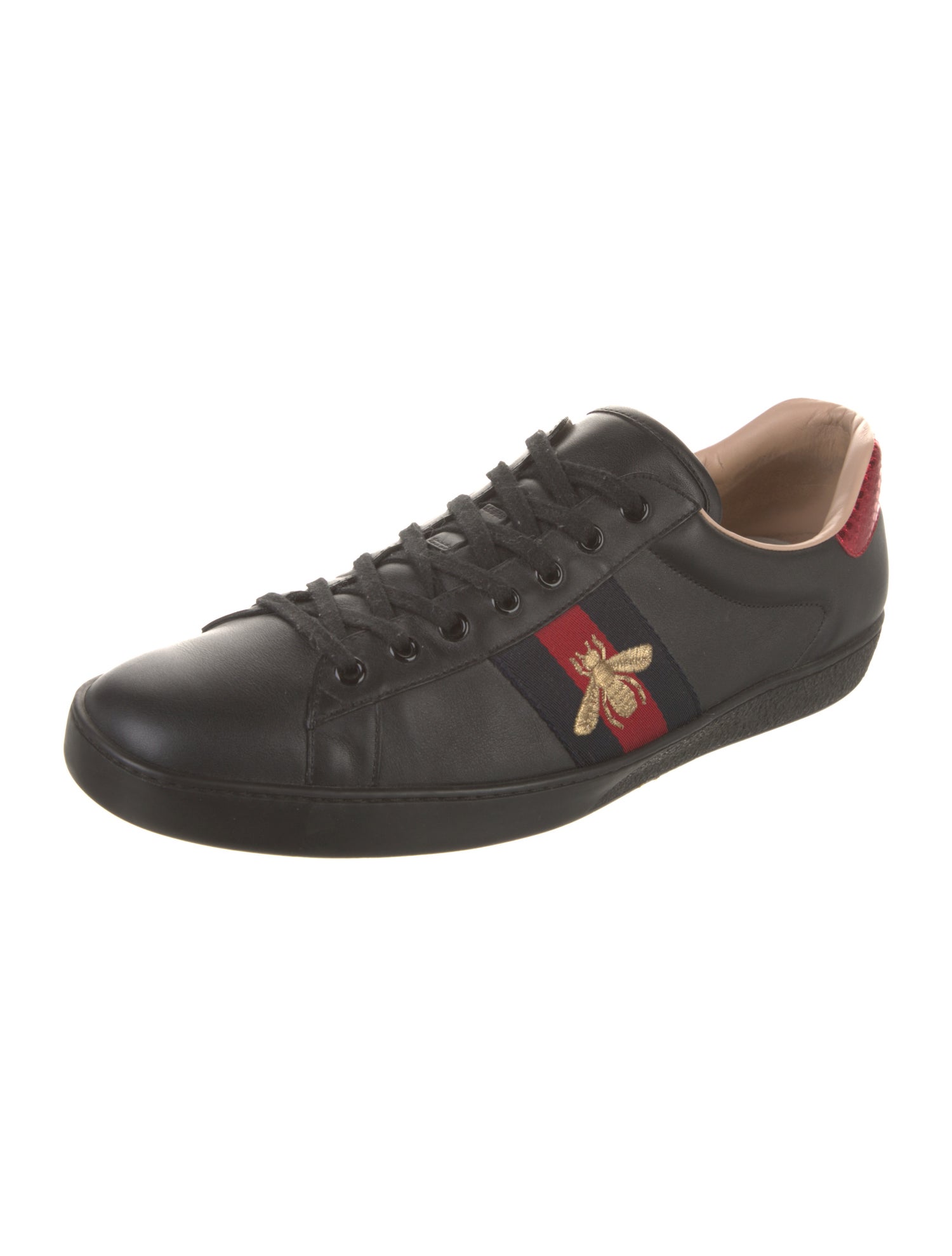 Gucci Sylvie Web Accent Leather Sneakers