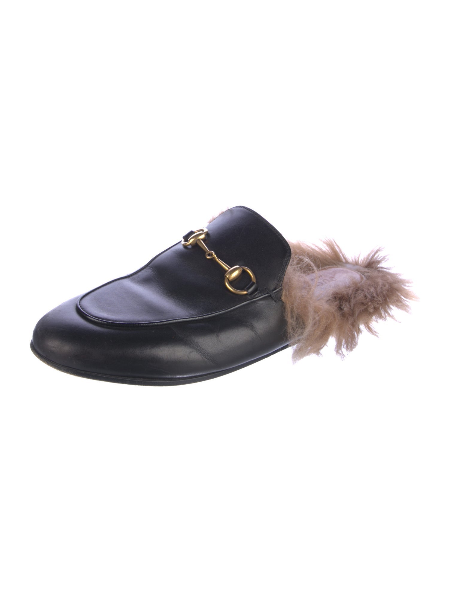 Gucci Horsebit Accent Leather Mules