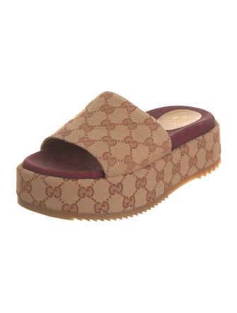 Gucci GG Canvas Canvas Slides