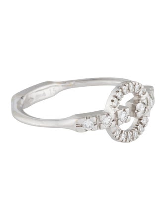 Gucci 18K Diamond Double G Band