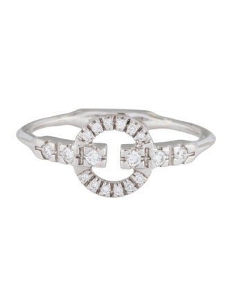 Gucci 18K Diamond Double G Band