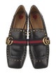 Gucci Web Accent Leather Loafers