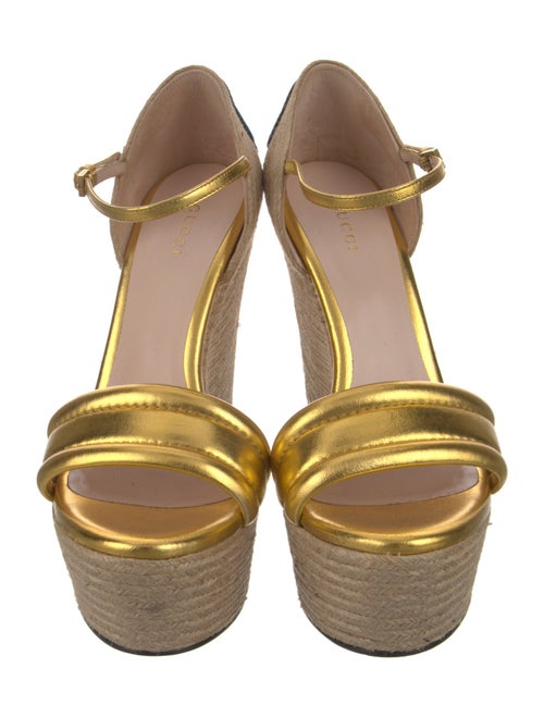 Gucci Leather Printed Espadrilles