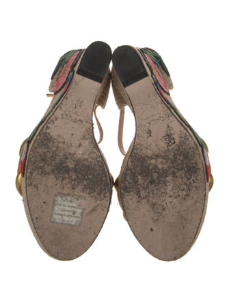 Gucci Leather Printed Espadrilles