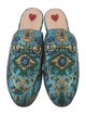 Gucci Printed Glitter Accents Mules