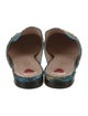Gucci Printed Glitter Accents Mules