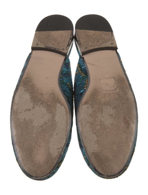 Gucci Printed Glitter Accents Mules