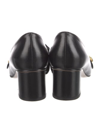 Gucci Double G Logo Leather Pumps