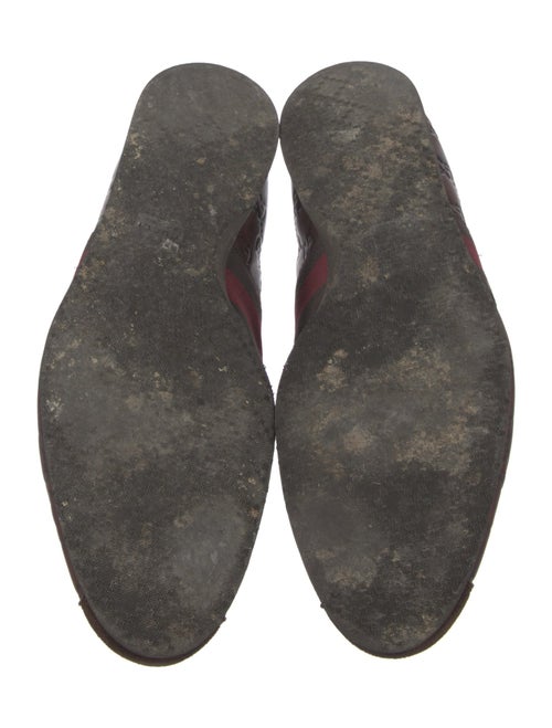 Gucci Web Accent Leather Sneakers