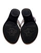 Gucci Double G Logo Leather Flip Flops