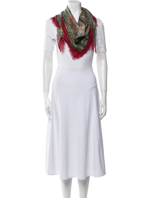 Gucci Silk Flora Print Scarf