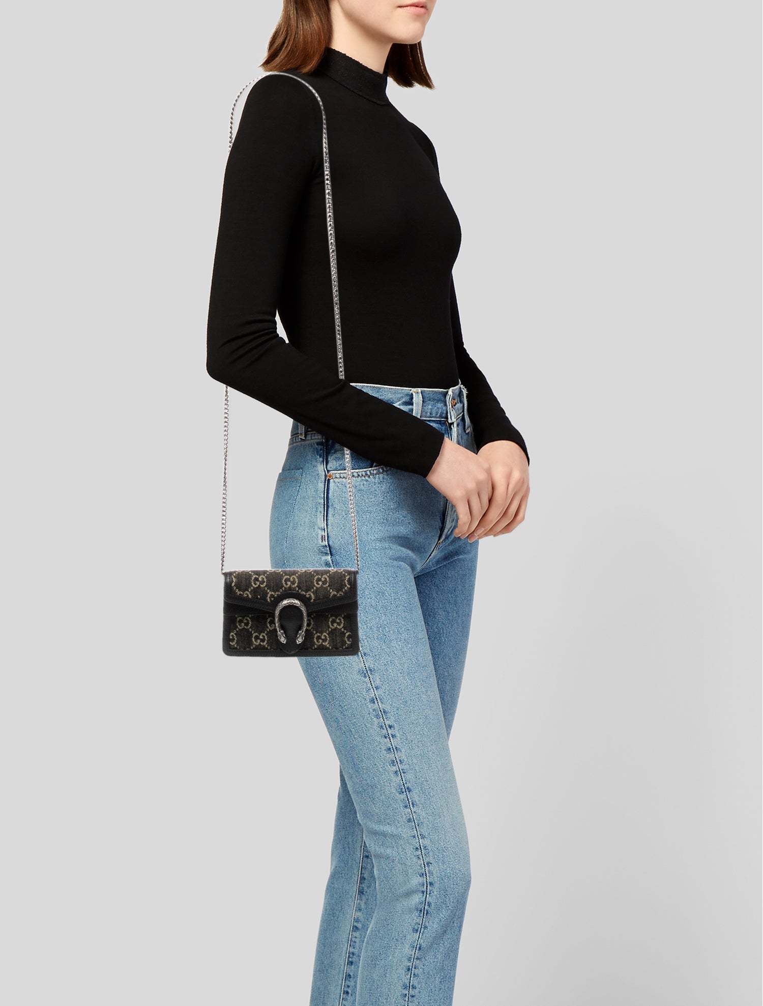 Gucci GG Denim Dionysus Super Mini