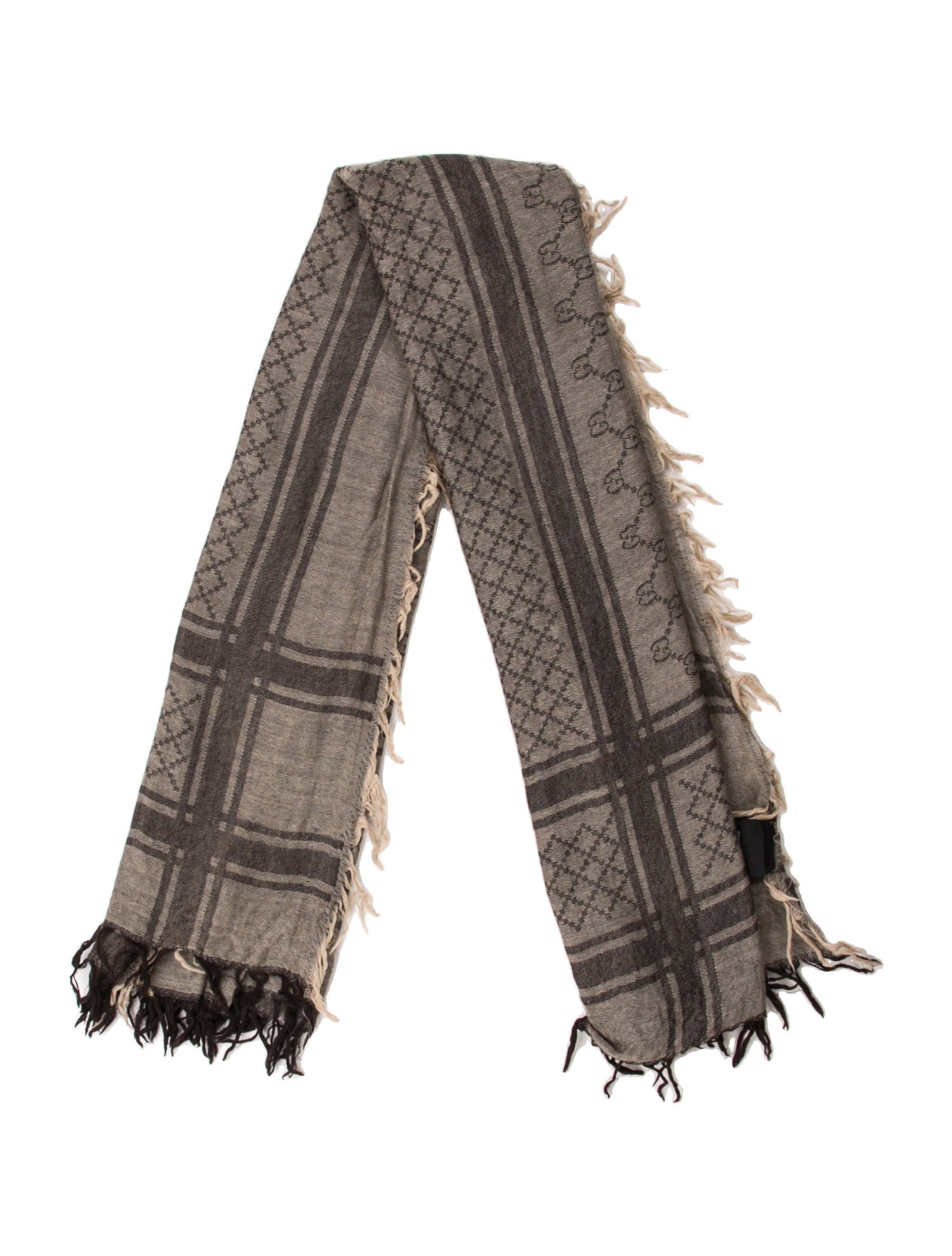 Gucci Wool GG Logo Scarf