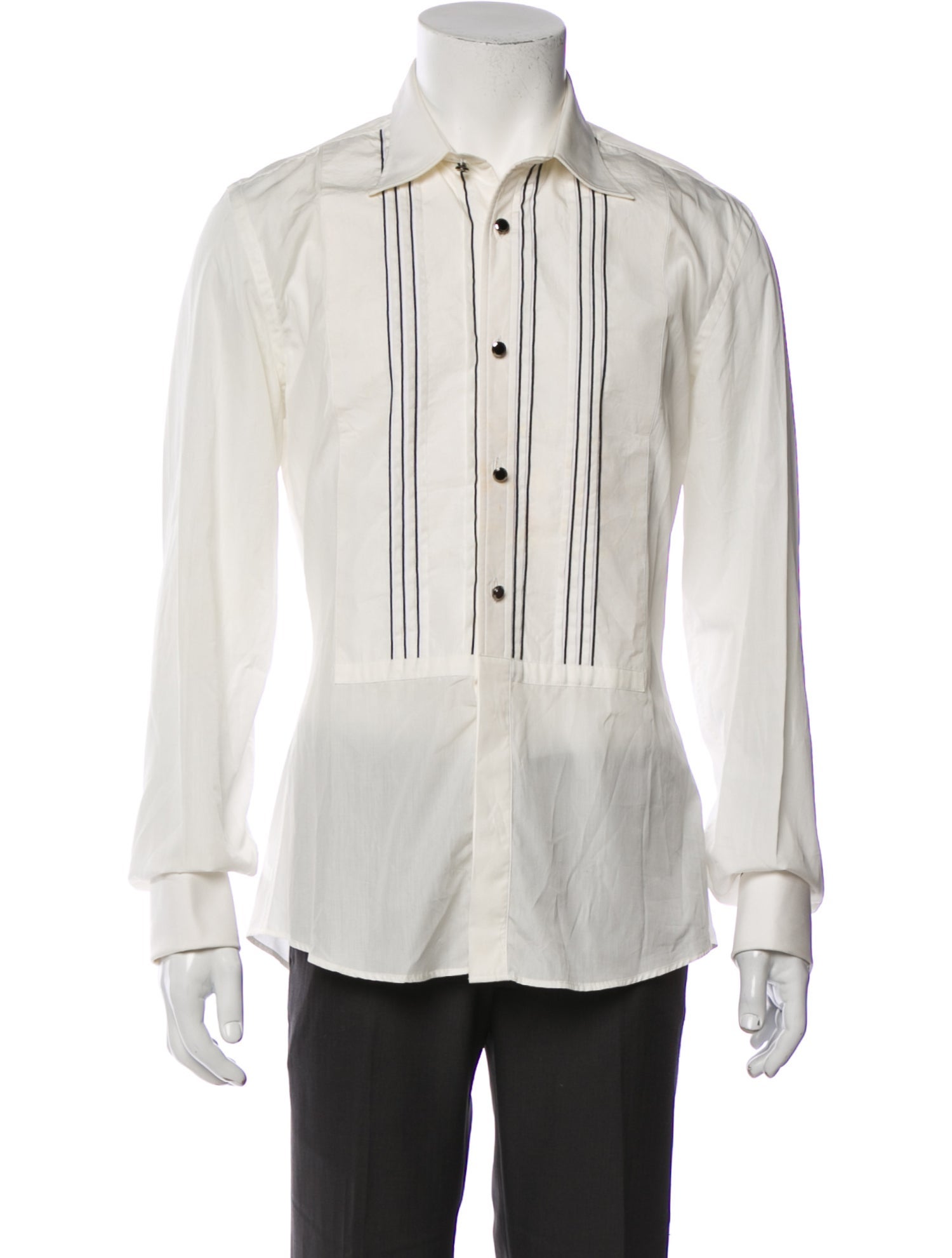 Gucci Vintage Long Sleeve Tuxedo Shirt