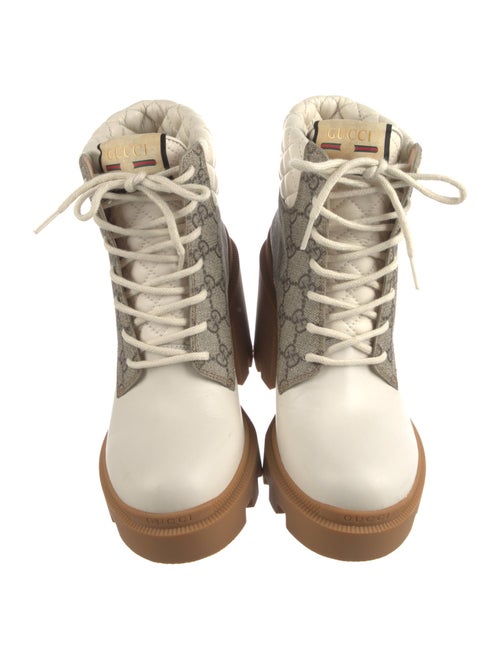 Gucci GG Supreme Combat Boots