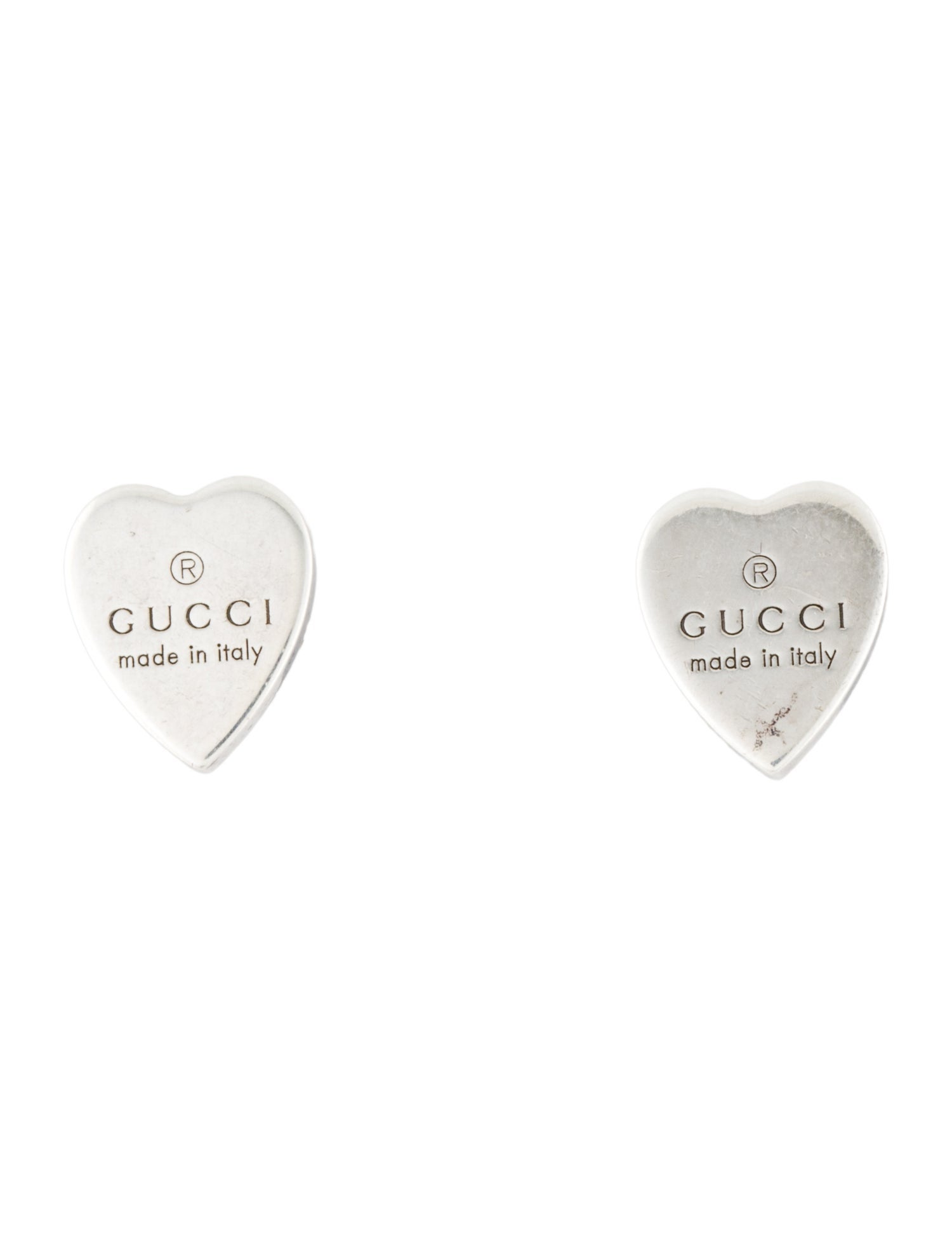 Gucci Trademark Heart Stud Earrings
