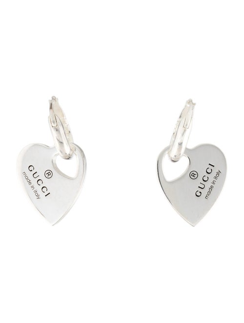 Gucci Trademark Heart Drop Earrings