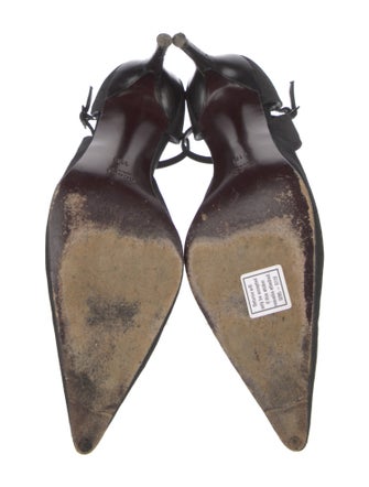 Gucci Canvas D'Orsay Pumps